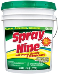 Spray Nine Multipurpose Cleaner and Disinfectant, 5 Gallon Pail