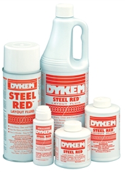 Dykem Steel Red Layout Fluid Aerosol 12 Oz