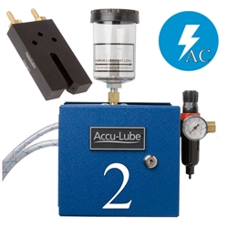 Accu-Lube, 02A1-RLZ, Applicator, 2 Pump Boxed, Electric solenoid on/off control (110VAC) &  RL-Nozzle (#9877) for band sawing