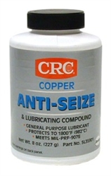 CRC COPPER ANTI-SEIZE & LUBRICATING COMPOUND, 8 oz Brush Top Bottle