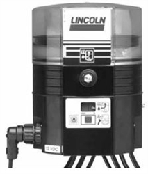 Lincoln Quicklub Electric Grease Pump, 421 Series with 1 Liter Reservoir (Model # 61202531) - Ideal for Over-the-Road Trailers